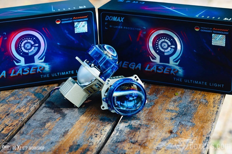 Độ đèn ô tô – Bi Laser Omega Domax Pro