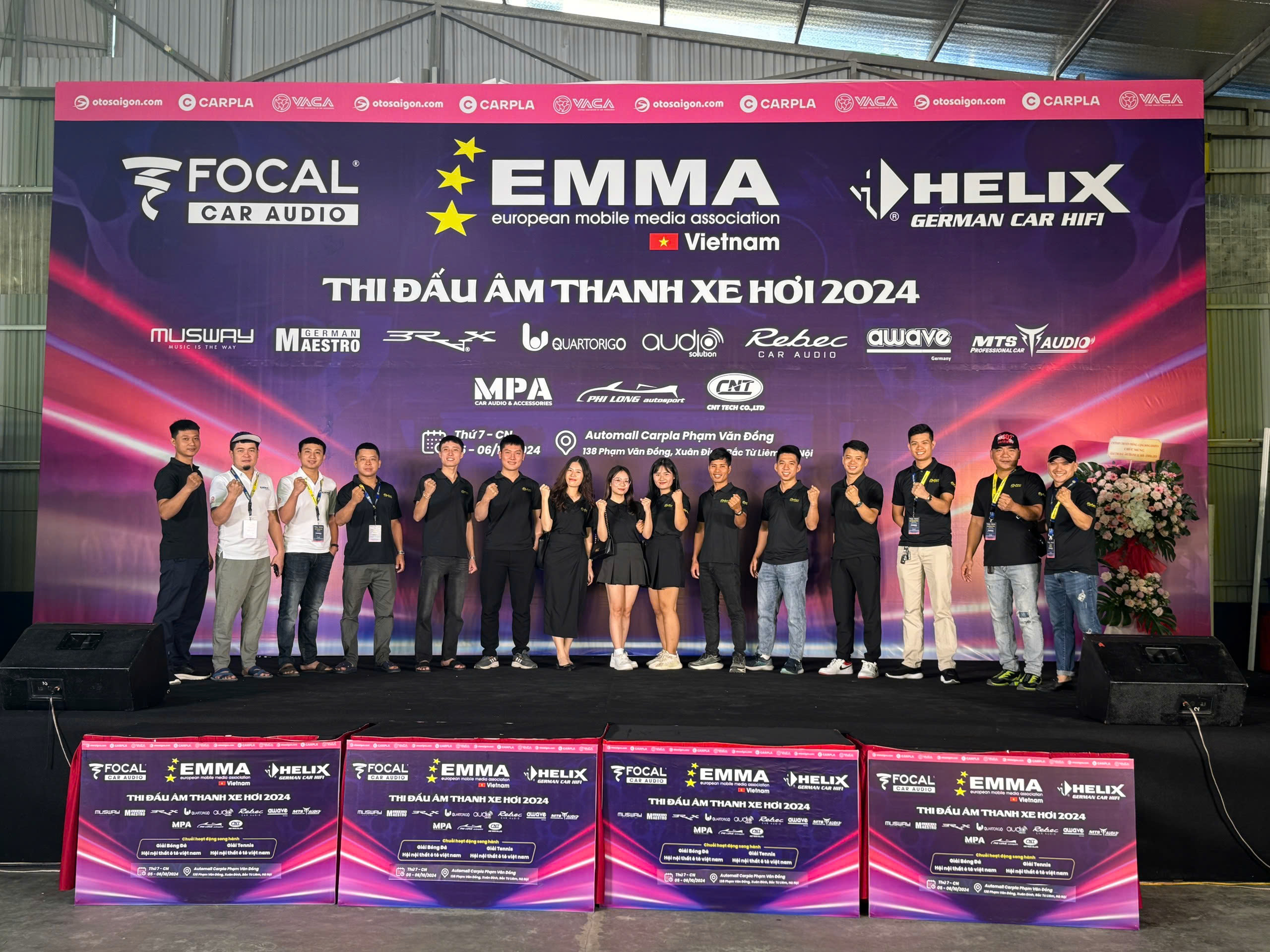 Team Rebec Car Audio tham gia thi đấu tại sân chơi âm thanh xe hơi EMMA 2024 tổ chức tại Hà Nội